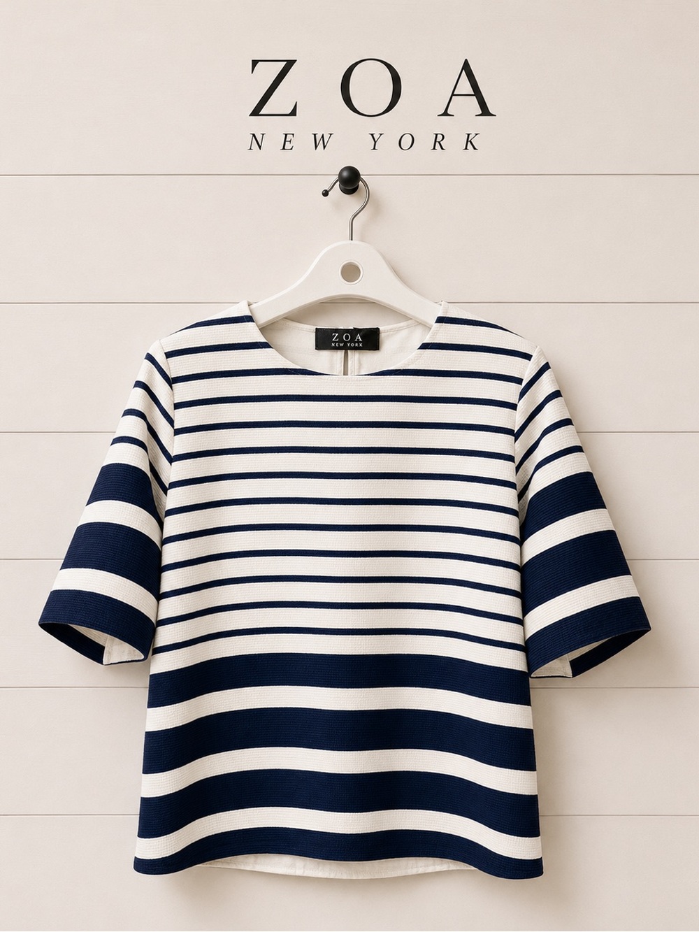 ZOA New York striped textured blouse - size L